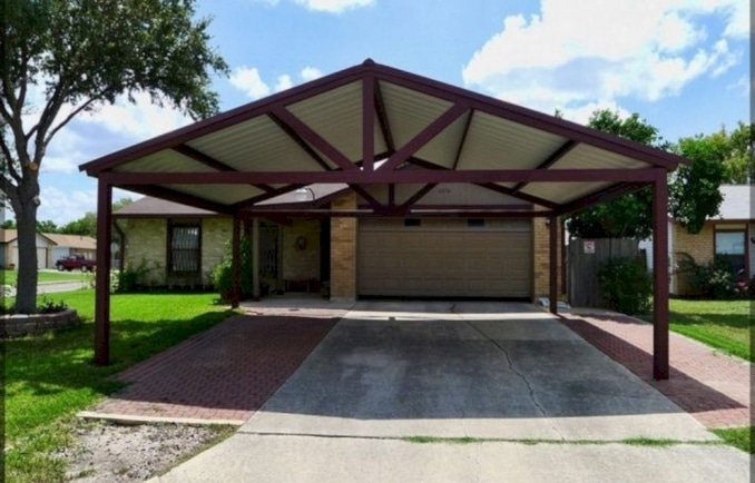 Custom designed steel carport in Adelaide